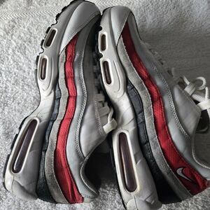 Nike Red and White Men's Sneakers